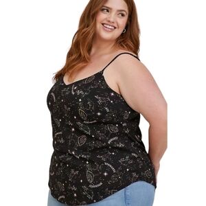 Torrid Women's Harry Potter Ava Cami Stretch Constellation Black, Size 2X